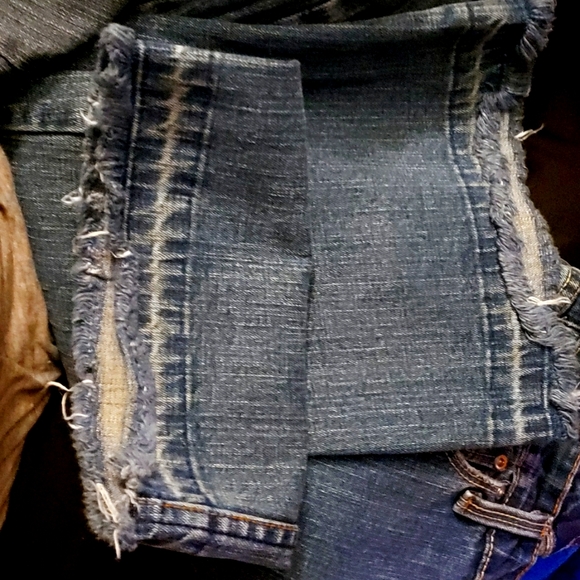 Levi Strauss juniors 7 medium wash low rise flare - Picture 8 of 9